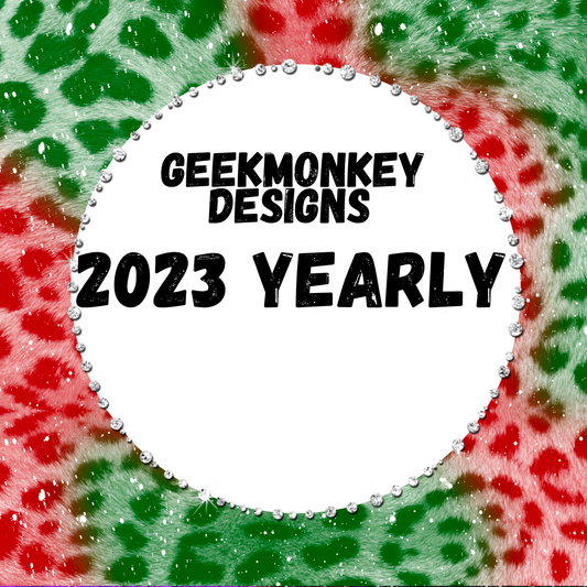 Geekmonkey designs 2023 yearly Drive