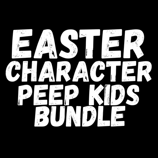 Easter Character Peeps Kid Bundle Pack  - 126 files digital download