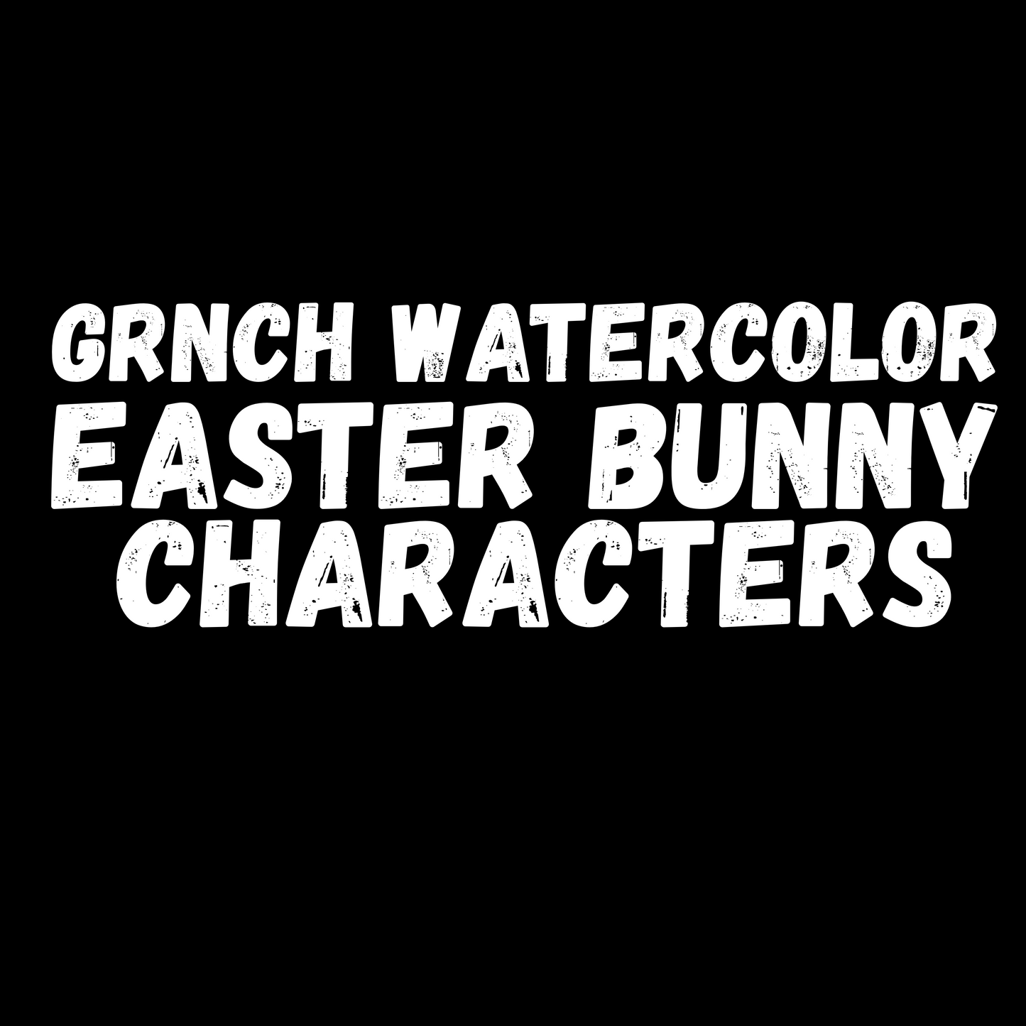 GRNCH WATERCOLOR EASTER BUNNIES CLIPART digital download