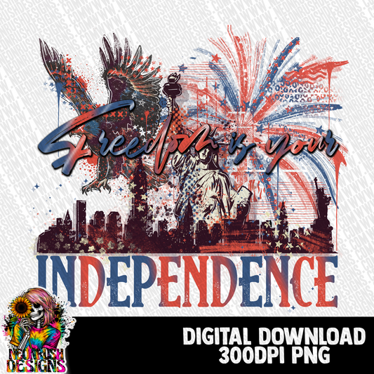 4th of July png digital download