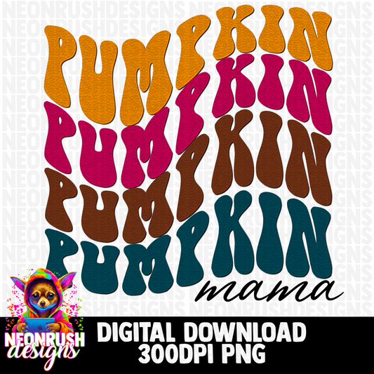 Pumpkin mama png digital download
