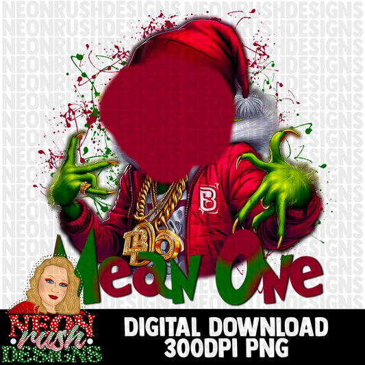 Mean one png digital download