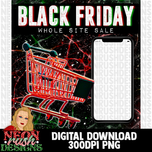 Black Friday e-flyer bundle 300dpi digital download